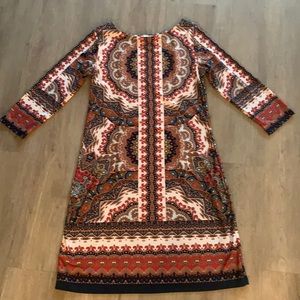 Wrinkle free colorful dress